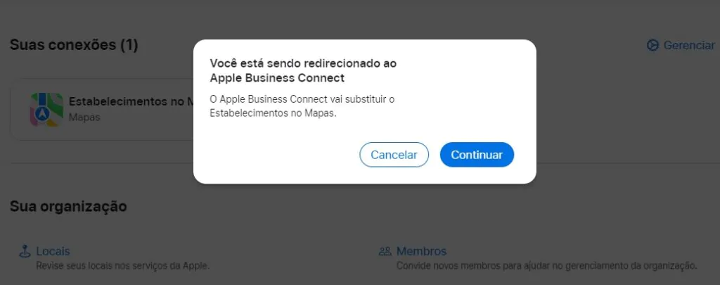 Cadastrar empresa no Apple Maps