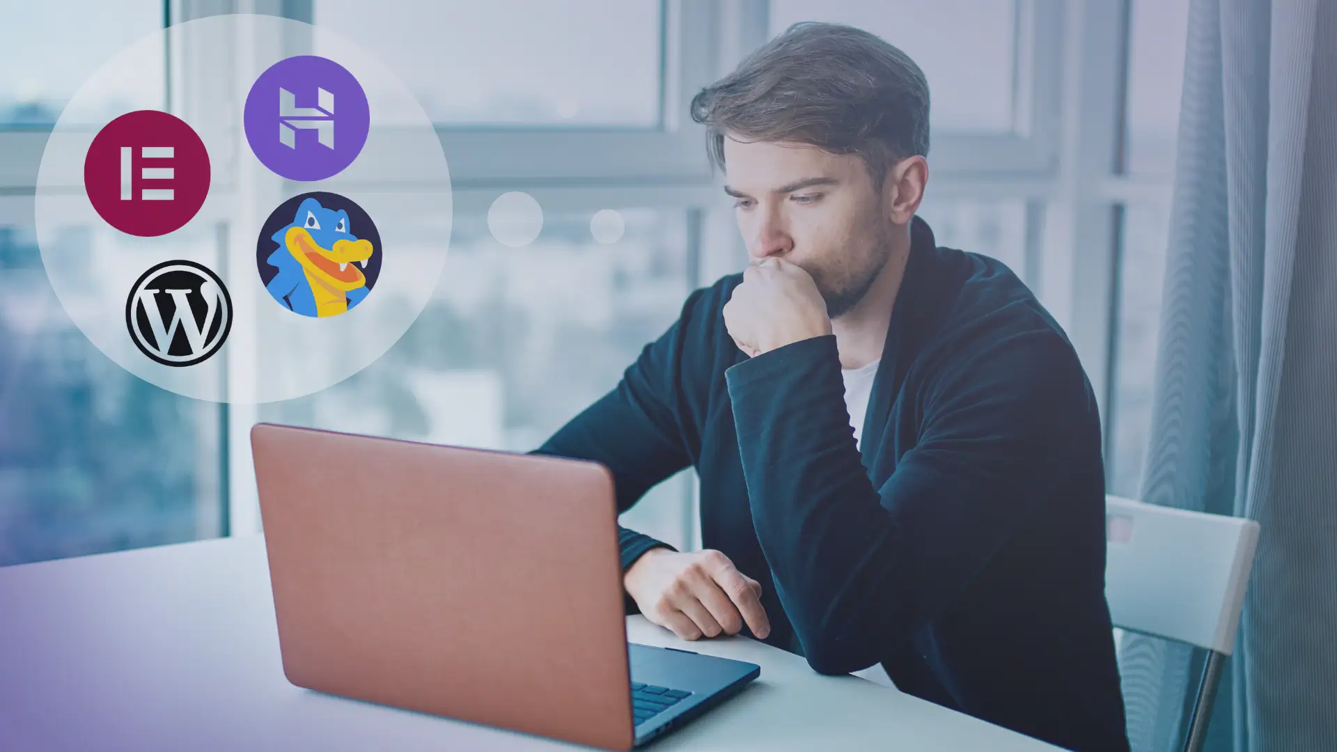 Homem aprendendo como ganhar dinheiro com blogs