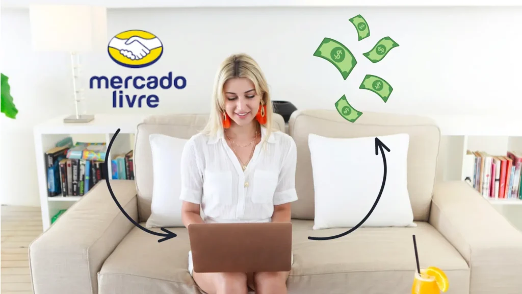 mulher aprendendo a ganhar dinheiro usando o programa Afiliado Mercado Livre